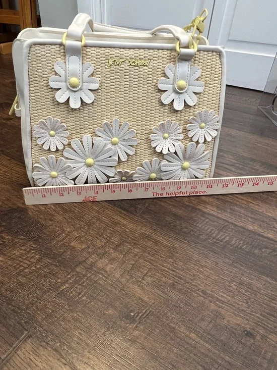 Betsey Johnson Alfie Flower Butterflies Satchel/Crossbody Whimsical Bag - Picture 12 of 14